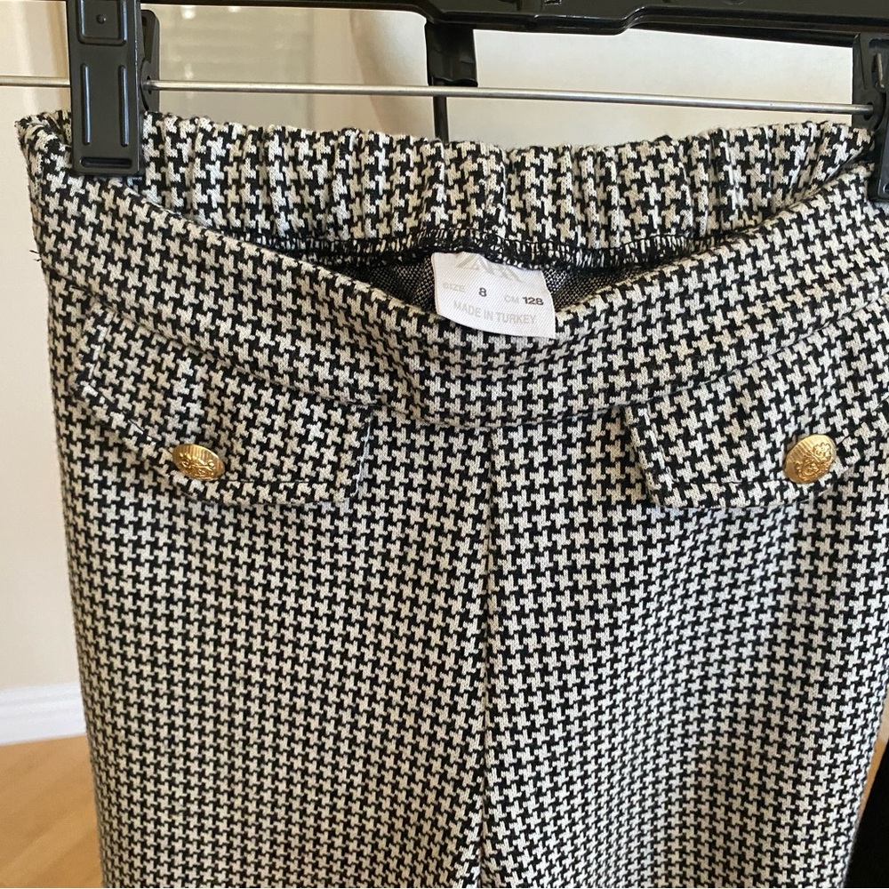 Set of Two Zara Kids Black and White Wide Legged Pants and Long Sleeved Top - Picture 10 of 11